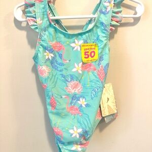 Tommy Bahama Kids Girls 2T Flamingo Bathing Suit NWT